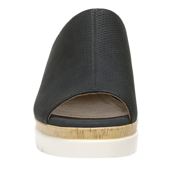 Naturalizer SOUL Womens Goodtimes Mule Slip On Wedge Sandals H9772S0 Black 9W - Picture 10 of 14